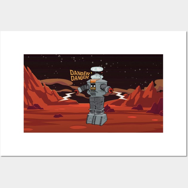 B9 Robot - Lost in Space Wall Art by DesignCat